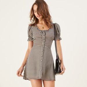 Reformation Paige Dress in Plaid